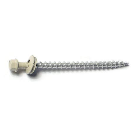 Buildright Self-Drilling Screw, #10 x 3 in, Painted Steel Hex Head Hex Drive, 260 PK 51247